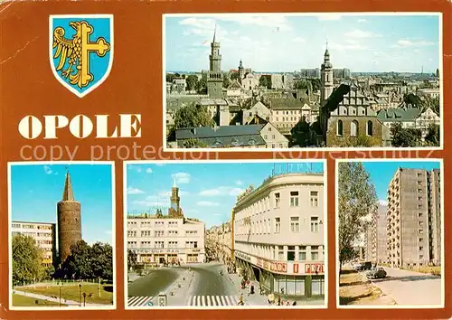 AK / Ansichtskarte Opole_Oppeln_Oberschlesien Panorama miasta  