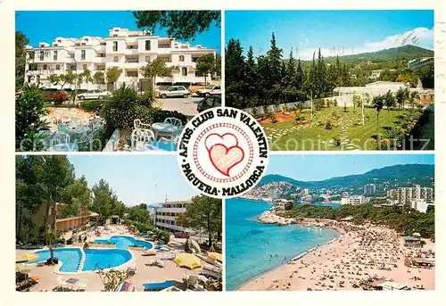 AK / Ansichtskarte Paguera_Mallorca_Islas_Baleares Apart. Hotel San Valentin Paguera_Mallorca