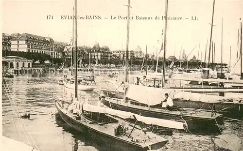 AK / Ansichtskarte Evian les Bains_74 Le Port et Bateaux de Plaisance 