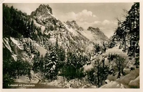 AK / Ansichtskarte Lobental_Fuessen_Allgaeu mit Geisenstein 