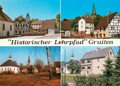 AK / Ansichtskarte Gruiten_Haan Historischer Lehrpfad  Kirchen Fachwerkhaeuser 