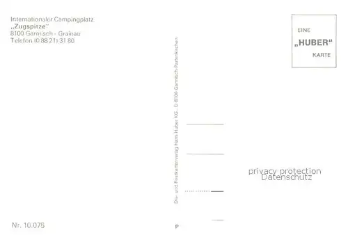 AK / Ansichtskarte Grainau Internationaler Campingplatz Zugspitze mit Alpspitze Hoellentalspitzen Kl und Gr Waxenstein Grainau