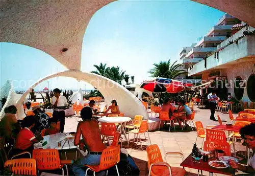 AK / Ansichtskarte Rosas_Costa_Brava_Cataluna Cafeteria Snack Bar Rosas 2000 Terrasse Rosas_Costa