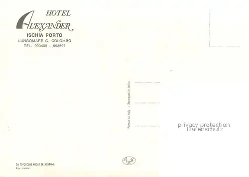 AK / Ansichtskarte Ischia Porto Lungomare C Colombo Fliegeraufnahme Ischia