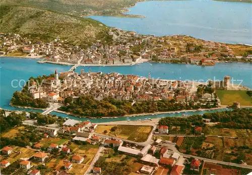 AK / Ansichtskarte Trogir_Trau_Croatia Fliegeraufnahme 