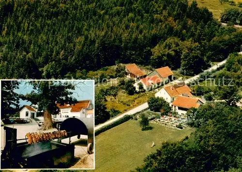 AK / Ansichtskarte Eckweiler_Bad_Sobernheim Trifthuette Restaurant Fliegeraufnahme Grillstelle Eckweiler_Bad_Sobernheim