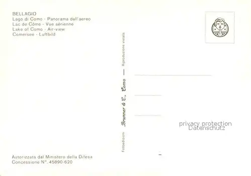 AK / Ansichtskarte Bellagio_Lago_di_Como_IT Panorama dall aereo 