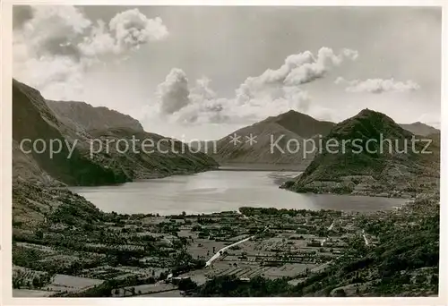 AK / Ansichtskarte Lugano_TI Fliegeraufnahme Lugano_TI