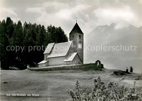 AK / Ansichtskarte Fellers_Falera_GR Altes Kirchlein 