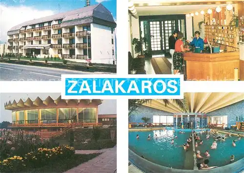 AK / Ansichtskarte Zalakaros_Ungarn Hotel Napfeny Rezeption Hallenbad 