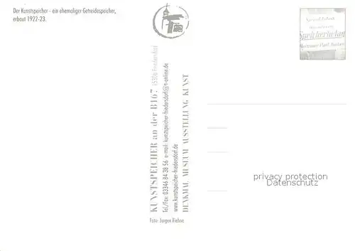 AK / Ansichtskarte Friedersdorf_Oderbruch Der Kunstspeicher Denkmal Museum Ausstellung Kunst Friedersdorf Oderbruch