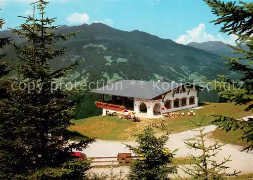 AK / Ansichtskarte Zell_Ziller_Tirol Bergrestaurant Wiesn Alm Mittelstation der Zillertaler Bergbahnen Zillertaler Alpen Zell_Ziller_Tirol