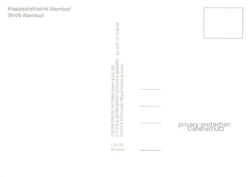 AK / Ansichtskarte Warmbad_Wolkenstein Knappschaftsklinik Warmbad_Wolkenstein