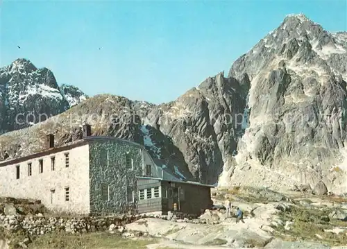 AK / Ansichtskarte Vysoke_Tatry Teryho chata v Malej Studenej doline Berghaus Hohe Tatra Vysoke Tatry