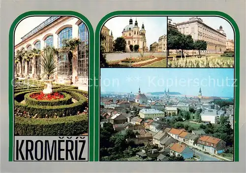 AK / Ansichtskarte Kromeriz_Kremsier_Czechia Stadtpanorama Schloss Parkanlagen 