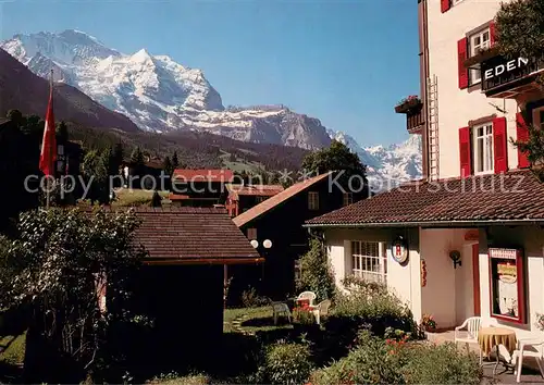 AK / Ansichtskarte Wengen__BE Hotel Eden Panorama 