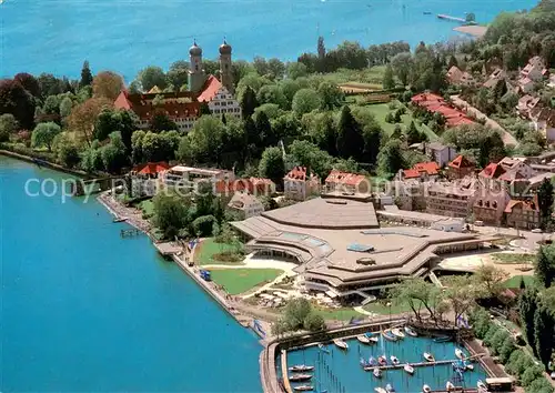 AK / Ansichtskarte Friedrichshafen_Bodensee Graf Zeppelin Haus Fliegeraufnahme Friedrichshafen Bodensee