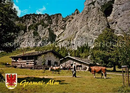 AK / Ansichtskarte Pertisau_Achensee Gramai Alm Alpengasthof Karwendelgebirge Pertisau Achensee