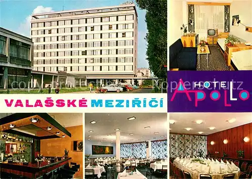 AK / Ansichtskarte Valasske_Mezirici Hotel Apollo Zimmer Bar Gastraeume Valasske_Mezirici