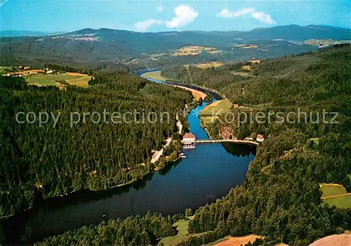 AK / Ansichtskarte Koetzting Fliegeraufnahme mit Hoellensteinsee und Kraftwerk Koetzting