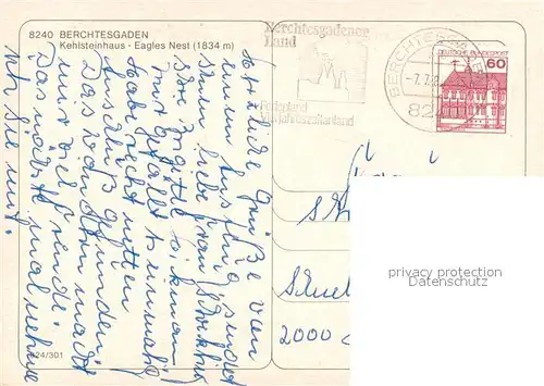 AK / Ansichtskarte Berchtesgaden Kehlsteinhaus Eagles Nest Fliegeraufnahme Berchtesgaden
