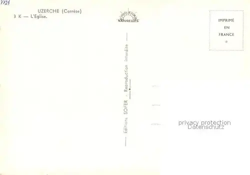 AK / Ansichtskarte Uzerche Eglise Panorama Uzerche