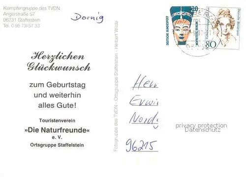 AK / Ansichtskarte Staffelstein Klampfengruppe des TVDN Staffelstein