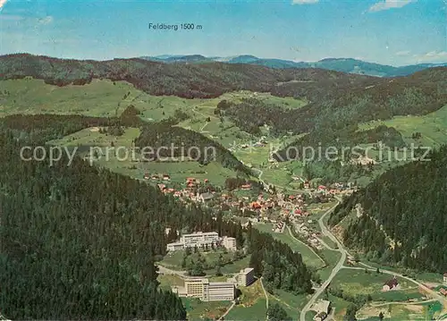 AK / Ansichtskarte Todtmoos Fliegeraufnahme mit Sanatorium Wehrawald und Feldberg Todtmoos