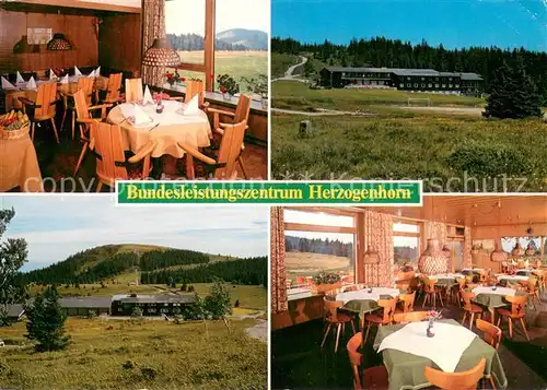 AK / Ansichtskarte Feldberg_1450m_Schwarzwald Bundesleistungszentrum Herzogenhorn Gastraeume Panorama 