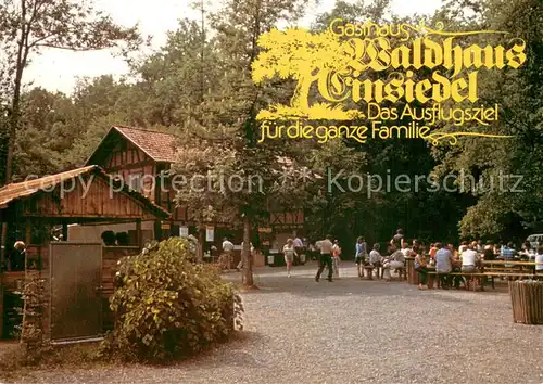 AK / Ansichtskarte Himmelstadt Gasthaus Waldhaus Einsiedel Freiterrasse Himmelstadt