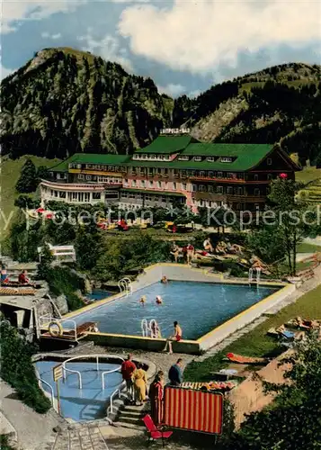 AK / Ansichtskarte Bad_Oberdorf Kurhotel Luitpoldbad Freibad Bad_Oberdorf