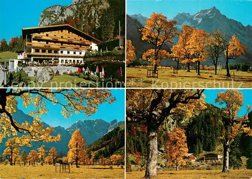 AK / Ansichtskarte Hinterriss_Tirol Alpencafe und Alpengasthof Eng am Gr Ahornboden Karwendel Hinterriss Tirol