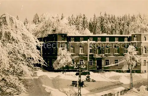 AK / Ansichtskarte Schoeneck_Vogtland Hotel Schoenecker Hof   Vertragsheim Winter Schoeneck_Vogtland