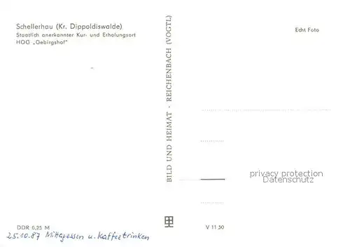 AK / Ansichtskarte Schellerhau HOG Gebirgshof Aussenanischt Schellerhau