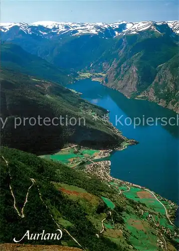 AK / Ansichtskarte Aurland_Norge Panorama See 