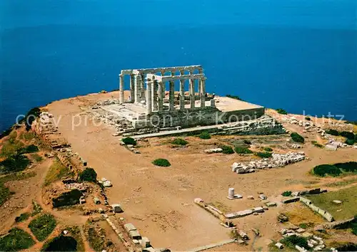 AK / Ansichtskarte Sounion_Greece Fliegeraufnahme Poseidontempel  