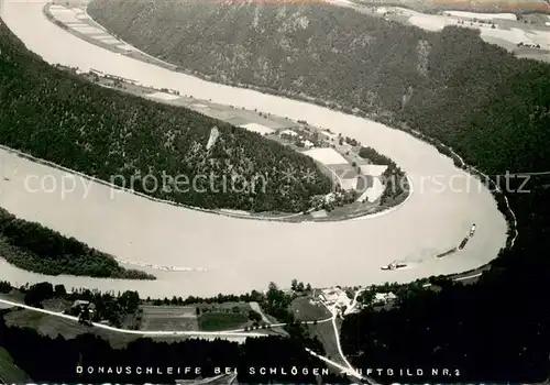 AK / Ansichtskarte Schloegener_Schlinge Fliegeraufnahme Donauschleife Schloegener Schlinge