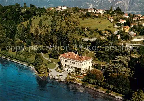 AK / Ansichtskarte Bellagio_Lago_di_Como_IT Fliegeraufnahme Villa Melzi 