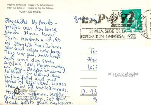 AK / Ansichtskarte Playa_de_Muro Fliegeraufnahme Albufera Park  Playa_de_Muro