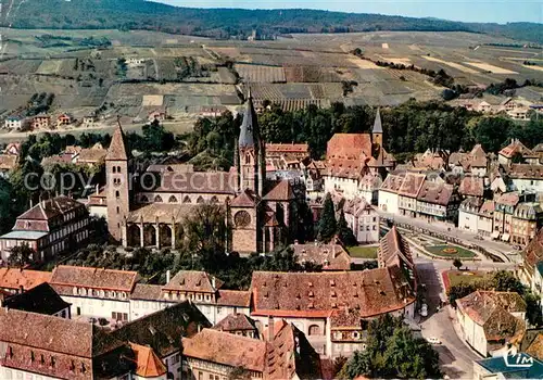 AK / Ansichtskarte Wissembourg_Weissenburg_Alsace Fliegeraufnahme l Eglise St Jean 