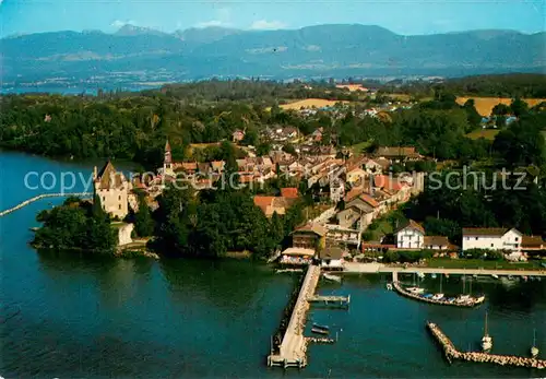 AK / Ansichtskarte Yvoire Fliegeraufnahme Yvoire