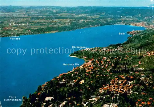 AK / Ansichtskarte Gardone_Lago_di_Garda Fernsicht See Gardone_Lago_di_Garda