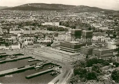 AK / Ansichtskarte Oslo__Norway Fliegeraufnahme 