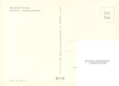 AK / Ansichtskarte Leipzig Opernhaus Garderoben Hallen Leipzig