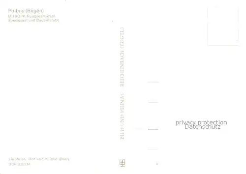 AK / Ansichtskarte Putbus_Ruegen Mitropa Reiserestaurant Putbus Speisesaal Bauernstube Putbus Ruegen