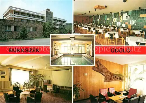 AK / Ansichtskarte Buekkszek_HU Nogradi Szenbanyak Banyasz Gyogyuedueloje Heilbad Thermalbad Gaststaette 