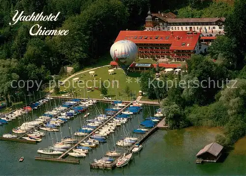 AK / Ansichtskarte Prien_Chiemsee Yachthotel Chiemsee Yachthafen Prien Chiemsee