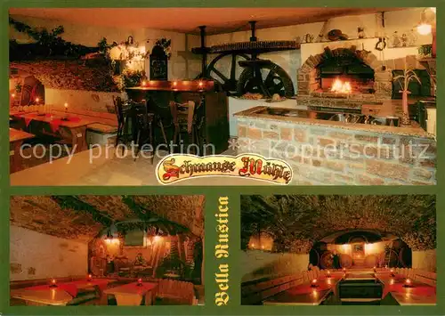 AK / Ansichtskarte Burgen_Mosel Gasthaus Hotel Schmausemuehle Kaminzimmer Burgen Mosel