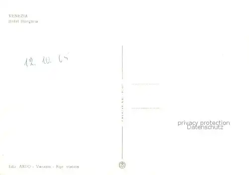 AK / Ansichtskarte Venezia_Venedig Hotel Hungaria Restaurant Terrasse Venezia Venedig