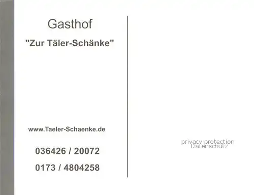 AK / Ansichtskarte Lippersdorf Erdmannsdorf Gasthof Zur Taeler Schaenke Lippersdorf Erdmannsdorf